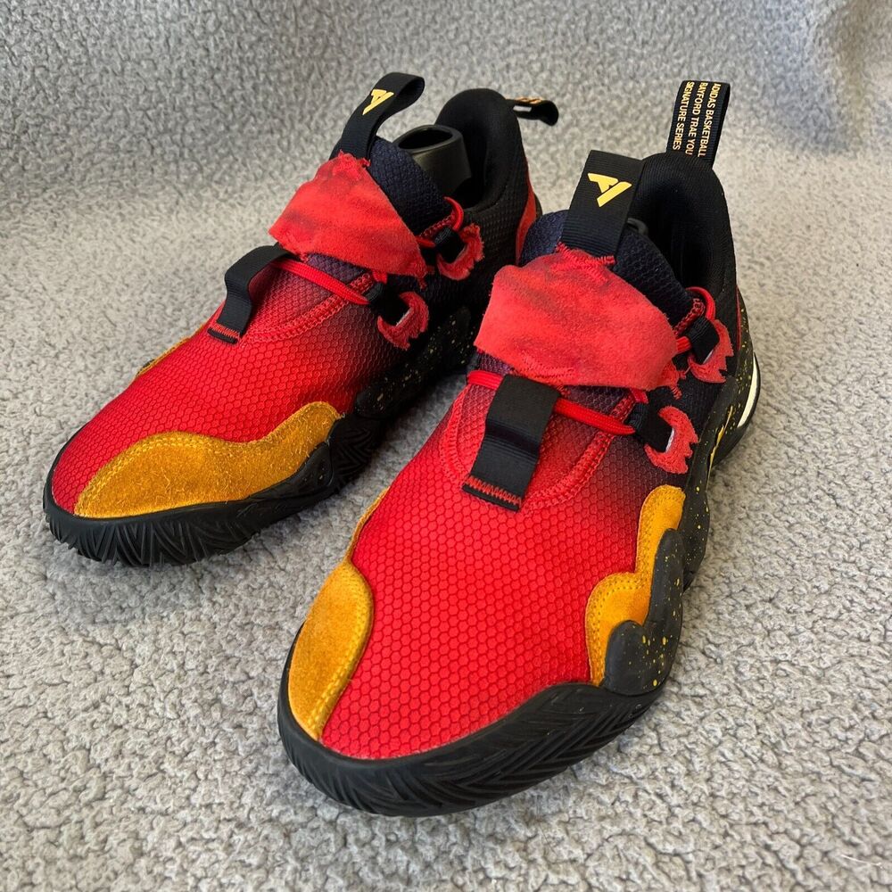 Adidas Trae Young 1 Mens 8.5 Red Running Basketball Shoes Sneakers GY3772